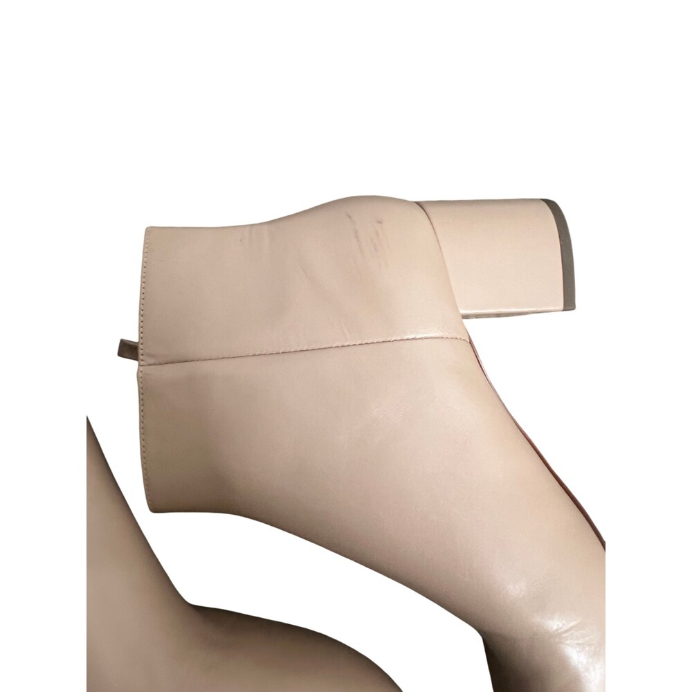 Kate Spade New York Alessia Leather Side Zip Ankle Bootie Size 8.5 Nude Beige - Picture 11 of 14